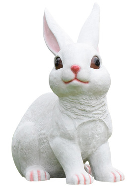 花园摆件户外仿真动物雕塑兔子大型树脂户外园林小品别墅庭院装饰