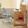 Children's lifting desk solid wood home baby learning desk and chair simple primary school student desk with bookshelf