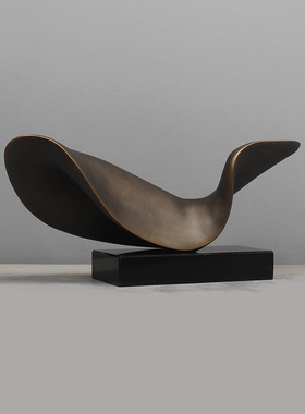 雕塑艺术摆件抽象软装饰品摆设现代玻璃纤维家居样品屋展示中心书