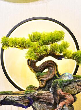 假山流水喷泉摆件客厅办公室桌面入口家居循环风水轮高档乔迁礼品