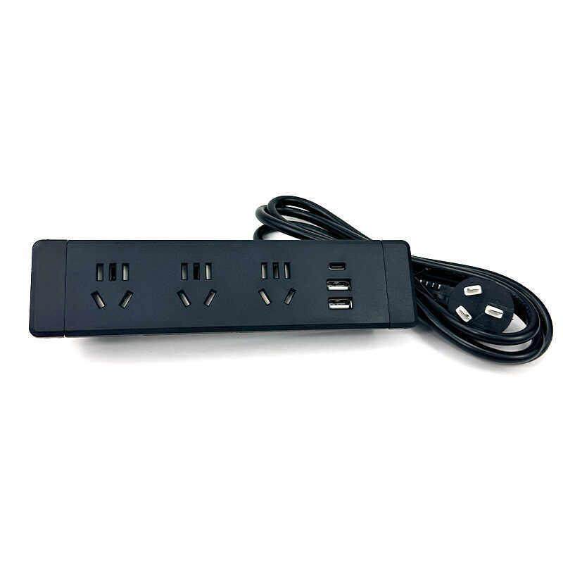 桌面嵌入式插座多位五孔USB办公桌子柜子Type-C内嵌台面家俱排插,淘宝优惠券,粉丝福利购,淘宝优惠卷