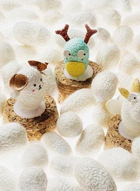 茧艺文创非遗工艺礼品摆饰蚕茧公仔十二生肖小夜灯丝绸之路手伴纪