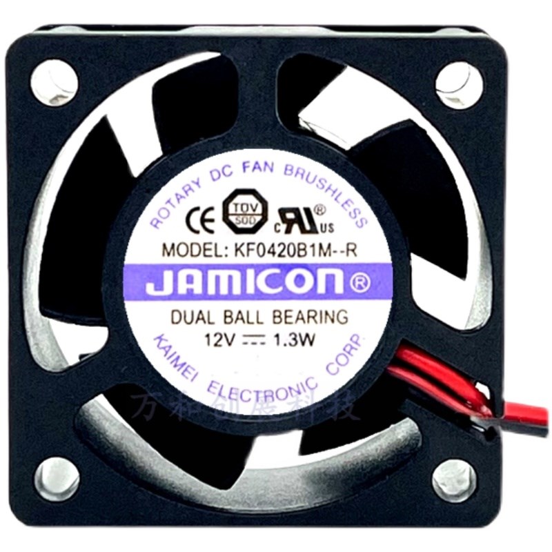 原装 JAMICON KF0420B1M-R 4020 12V 1.3W UPS交换机散热风扇4cm - 图3