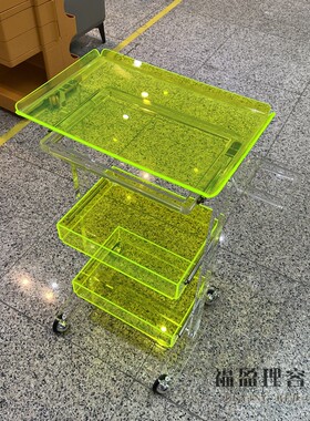 理发店发型师工具柜美发产品烫染区推车发廊专用柜子不锈钢储物柜