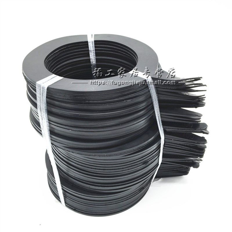 橡胶密封垫圈 法兰橡胶垫片 阀门平垫 优质加厚DN25 40 50 80 100 - 图1