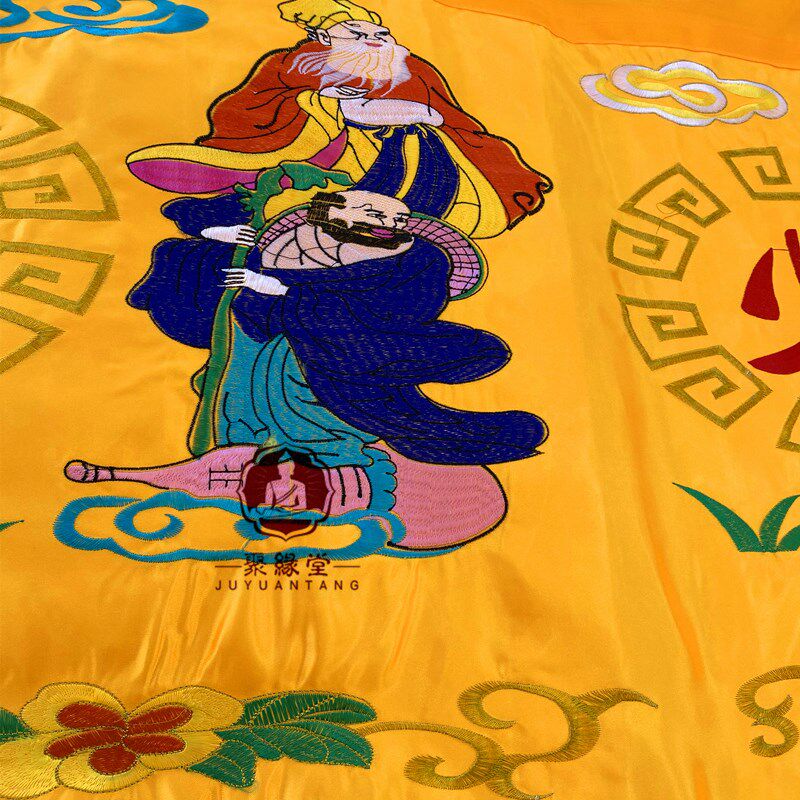 有求必应横幅仙堂遮帘布刺绣八仙门眉横彩神堂装饰门眉菩萨挡帘布 - 图2