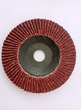 百叶片抛光轮角磨机砂布百叶轮磨光机不锈钢木工木头打磨片4寸100