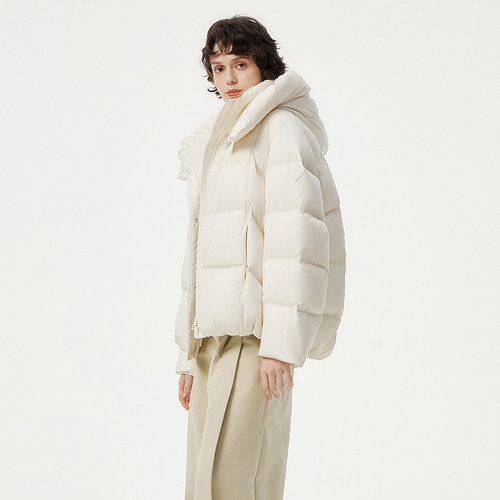 坦博尔羽绒服女短款2025年新款冬可脱卸帽时尚加厚小个子加厚外套 - 图3