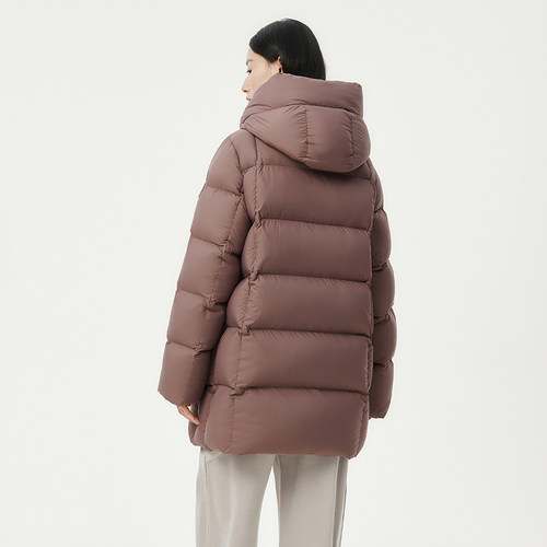 坦博尔妈妈款羽绒服女士中长款2025年新款加厚大码面包服冬装外套 - 图3