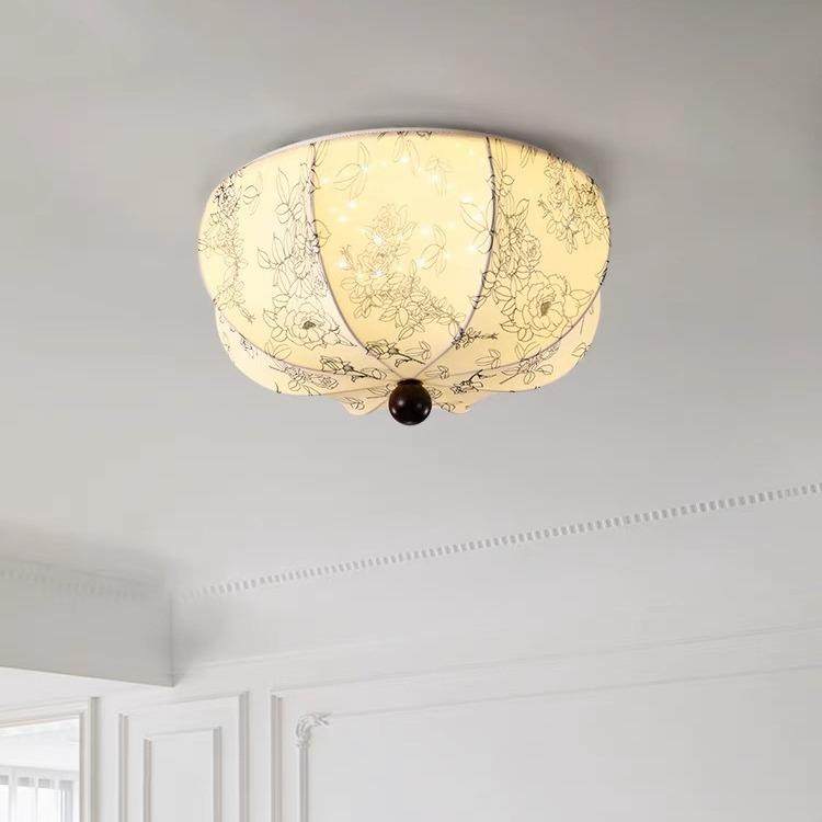 2024新款新中式复古风布艺吸顶灯卧室灯主卧灯房间灯餐厅书房灯,淘宝优惠券,粉丝福利购,淘宝优惠卷