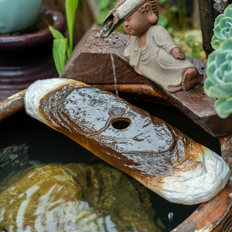 Flow plate ecological tank ancient fish farming support plate ceramic