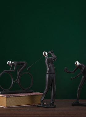 北欧现代简约g摆件运动人物创意客厅书房酒柜餐边柜书柜家居装饰