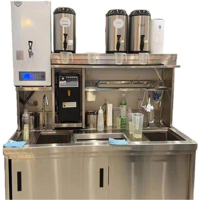 不锈钢冷藏工作台咖啡厅水吧奶茶操作台平板冷藏水吧冷柜定制,淘宝优惠券,粉丝福利购,淘宝优惠卷