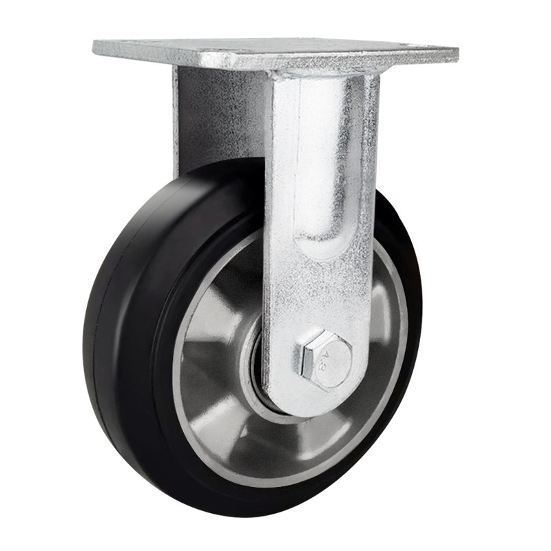 重型寸寸寸寸黑色铝橡胶轮静音耐磨平板手推车万向脚轮,淘宝优惠券,粉丝福利购,淘宝优惠卷