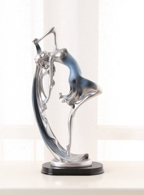 简约现代跳舞女孩摆件优雅舞女人物客厅酒柜装饰品家居工艺礼品