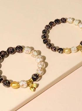 灰玻璃手炼，夜光香灰玻璃手炼，五彩多宝吞金兽，时尚男女手炼礼