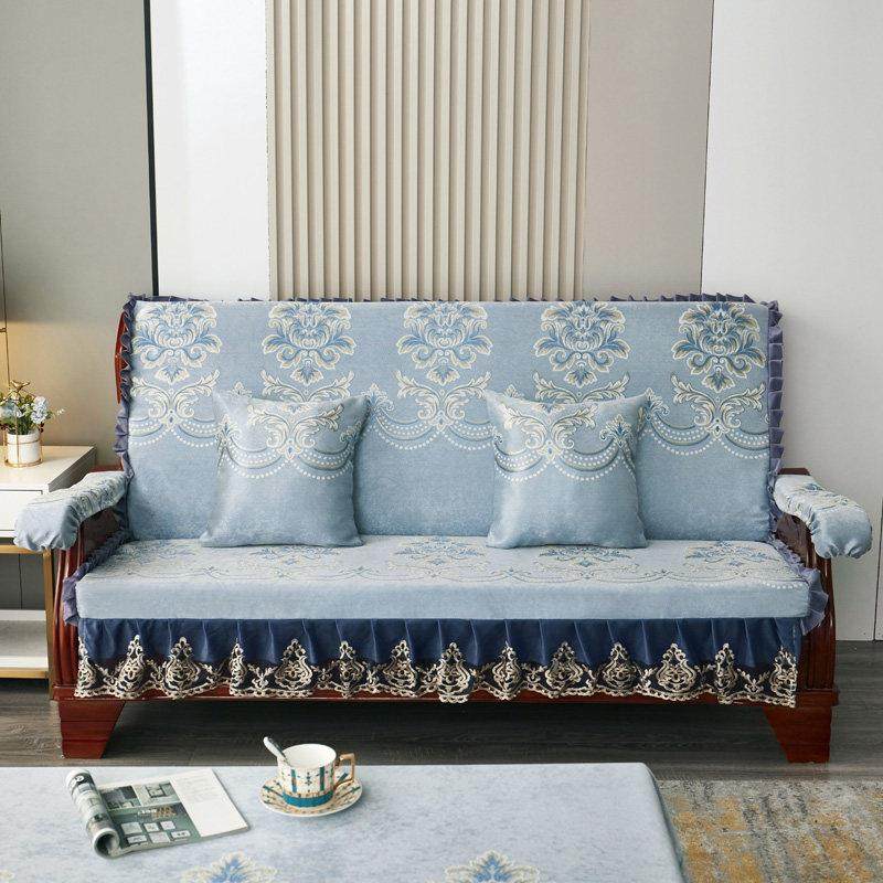 新中式红实木沙发坐垫带靠背连一体三人四季通用加厚海绵组合套装,淘宝优惠券,粉丝福利购,淘宝优惠卷