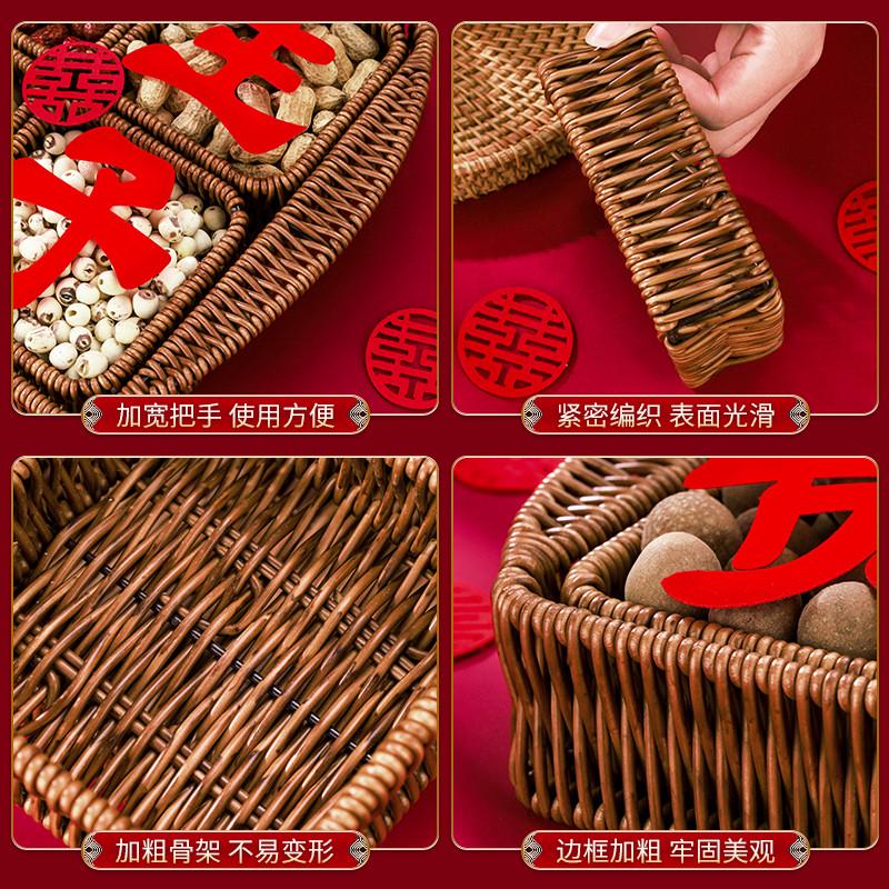 早生贵子篮子摆床干果模具压床摆件婚床订婚O婚房装饰结婚用品大 - 图2