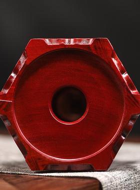 红色九层空心文昌塔木质镂空实木家用摆件木头层宝塔小学生专用