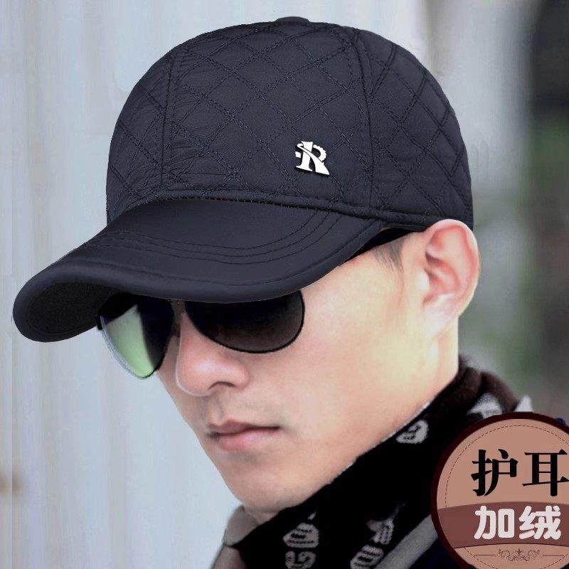 帽子男士秋冬天加绒护耳保暖鸭舌帽爸爸休闲棒球帽新款防寒棉帽冬,淘宝优惠券,粉丝福利购,淘宝优惠卷