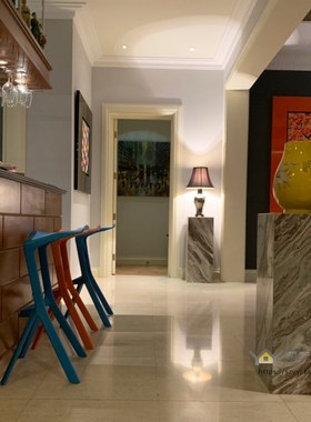 紫彩玉天然大理石雕塑底座 售楼处样板房客厅艺术品摆件展示台