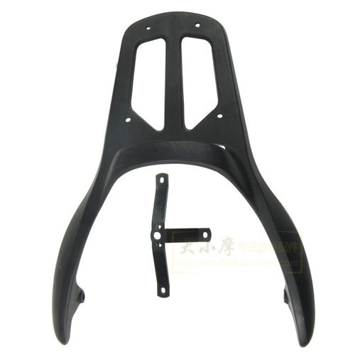 踏板车防巧格二代100后货架电动车福喜125尾翼铝合金载货架尾箱架 - 图1