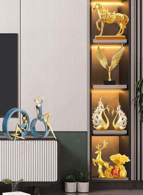 轻奢高档现代新房客厅酒柜装饰品时尚摆件家居玄关饰品样板房摆设