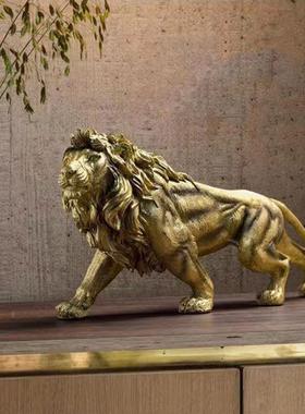 家居霸气雄狮摆件创意网红