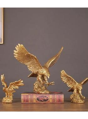 大鹏展翅老鹰雄狮摆件家居