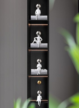 抽象人物创意艺术摆件书房卧室客厅办公桌面现代简约家居装饰摆设