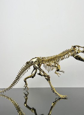 新中式创意抽象铸铁动物摆件样板间售楼处客厅书房博古架桌面摆放