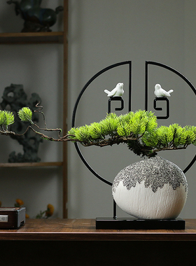 新中式创意花瓶客厅电视柜沙发角几装饰品酒店餐厅玄关摆件中国风