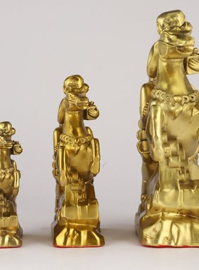 厂家 铜马上封侯摆件马上大圣胜铜器工艺品开业礼品