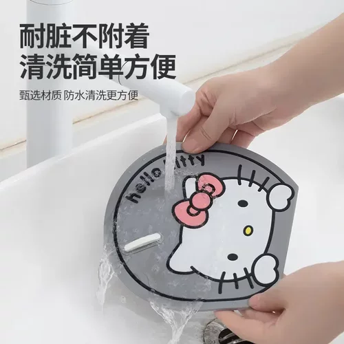 卡通防臭地漏盖家用厨房浴室厕所地漏垫卫生间防臭防反味地漏盖DJ - 图0