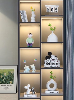 现代简约酒柜装饰摆件客厅餐边柜家居软装搭配玄关高级感2024新款