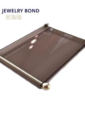 现代简约大理石金属托盘摆件家居客厅餐厅酒店收纳样板房