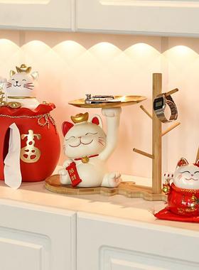 高档轻奢摆件家居饰品玄关柜收纳客厅进门口餐边柜装饰品工艺摆设