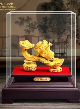 绒沙金年年有余招财金鱼家居摆件树脂摆件中式办公室开业礼品镀金