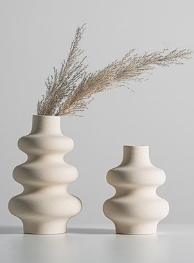 新款创意陶瓷花瓶高级感插花器婚庆宴席桌面简约装饰摆件跨境