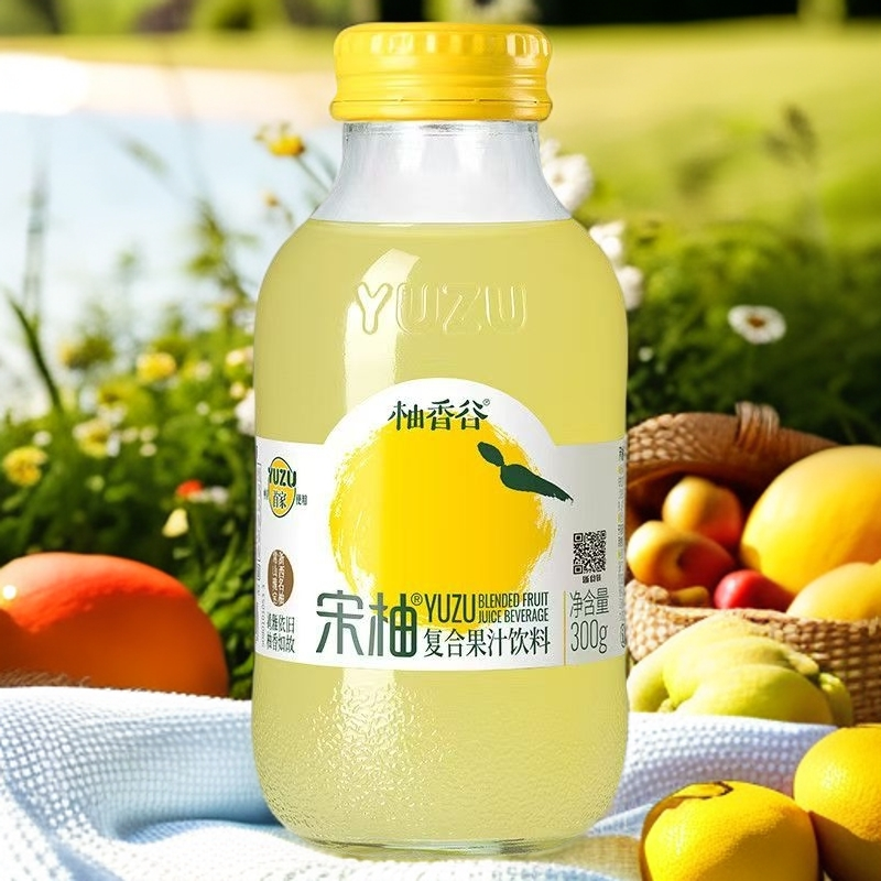正品行货柚香谷宋柚汁300g玻璃瓶装复合果汁饮料果味饮品,淘宝优惠券,粉丝福利购,淘宝优惠卷