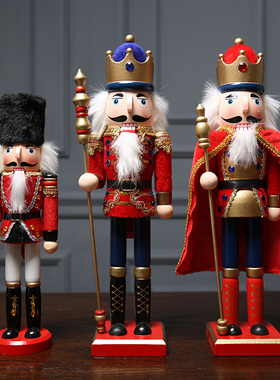 胡桃夹子木偶士兵摆件儿童房间卧室酒柜装饰品家居小摆设创意