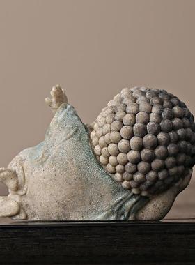 创意国潮卧佛如来小沙弥摆件家居桌面茶桌工艺品装饰品微景观造景