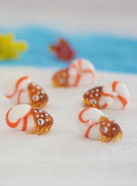 手工琉璃玻璃工艺品摆件海洋生物小动物DIY微景鱼缸装饰造景摆设