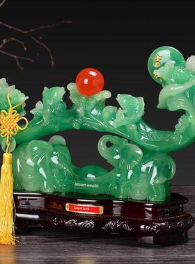 弗朗德玉如意摆件家居电视酒柜客厅家庭玄关博古架装饰品工艺品