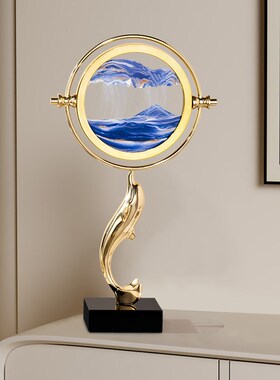 流沙画装饰客厅桌面摆件轻奢高档入户玄关高端大气上档次乔迁礼品