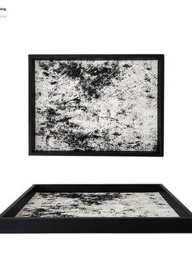 简约现代创意果盘托盘果盘摆件样板房客厅餐厅家居装饰品