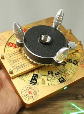红外线 线激光罗盘奇门高精度专业遁甲阴阳双面初学随身携带活盘