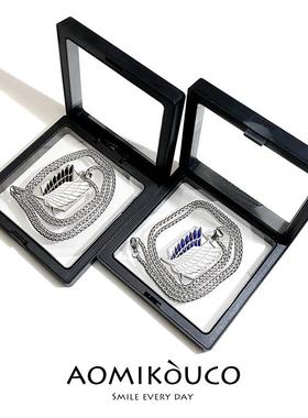 进击的巨人自由之翼项链ins潮个性调查兵团动漫周边挂件配饰礼物