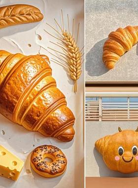 彷真蛋糕雕塑玻璃钢定制烘焙店引流装置甜品面包模型拍照打卡摆件