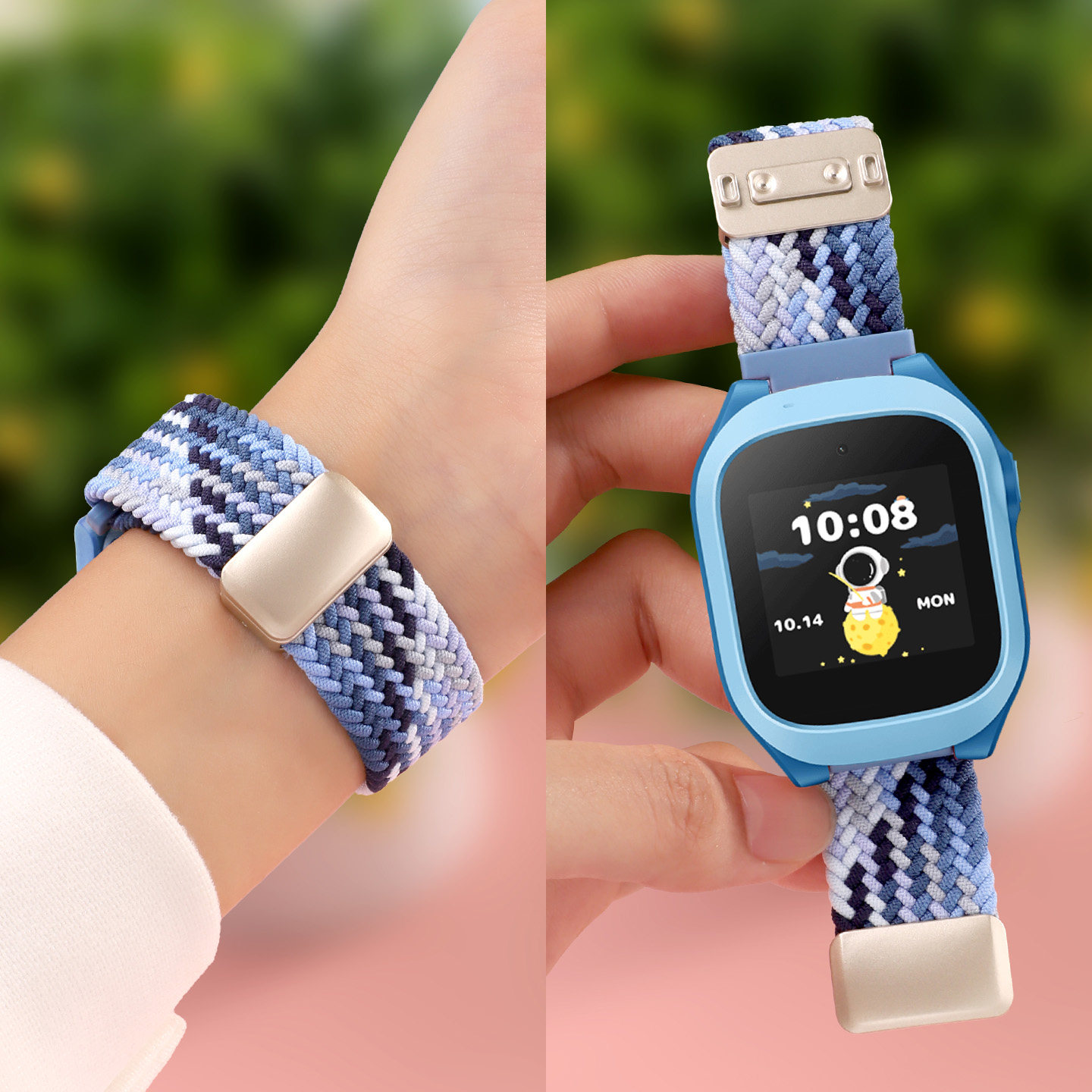 适用于小米米兔儿童手表表带5C/6C磁吸编织C7A/7A腕带4/4C/7X/7/S1/4X学生电话2S/U1磁扣弹力透气替换带配件,淘宝优惠券,粉丝福利购,淘宝优惠卷